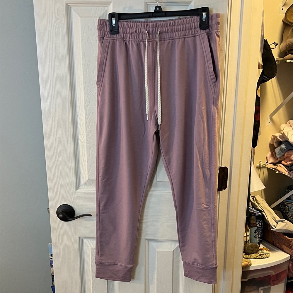 Women's Mauve Jogger Pants; Size Juniors Large